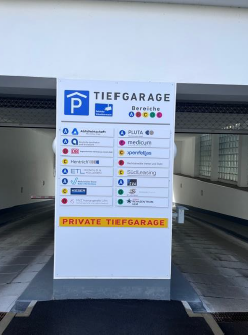 Schild Einfahrt Tiefgarage1